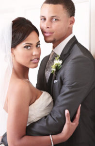 Ayesha and Stephen Curry on their wedding day.